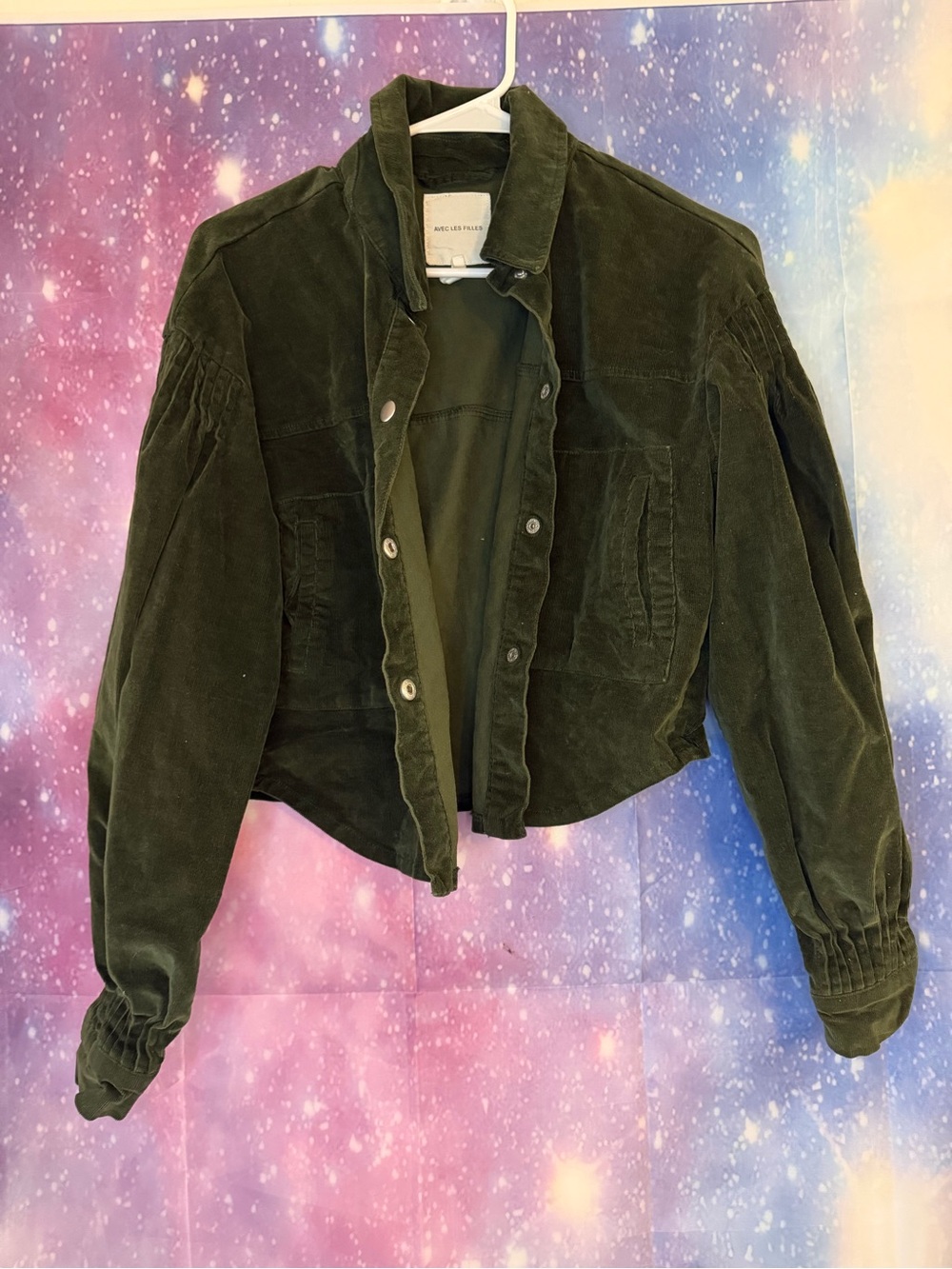 AVEC LES FILLES Cropped Shacket